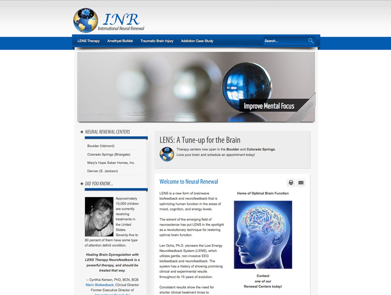INR WordPress Website