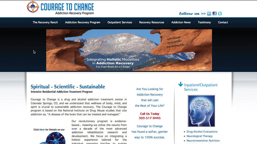 Courage To Change Website