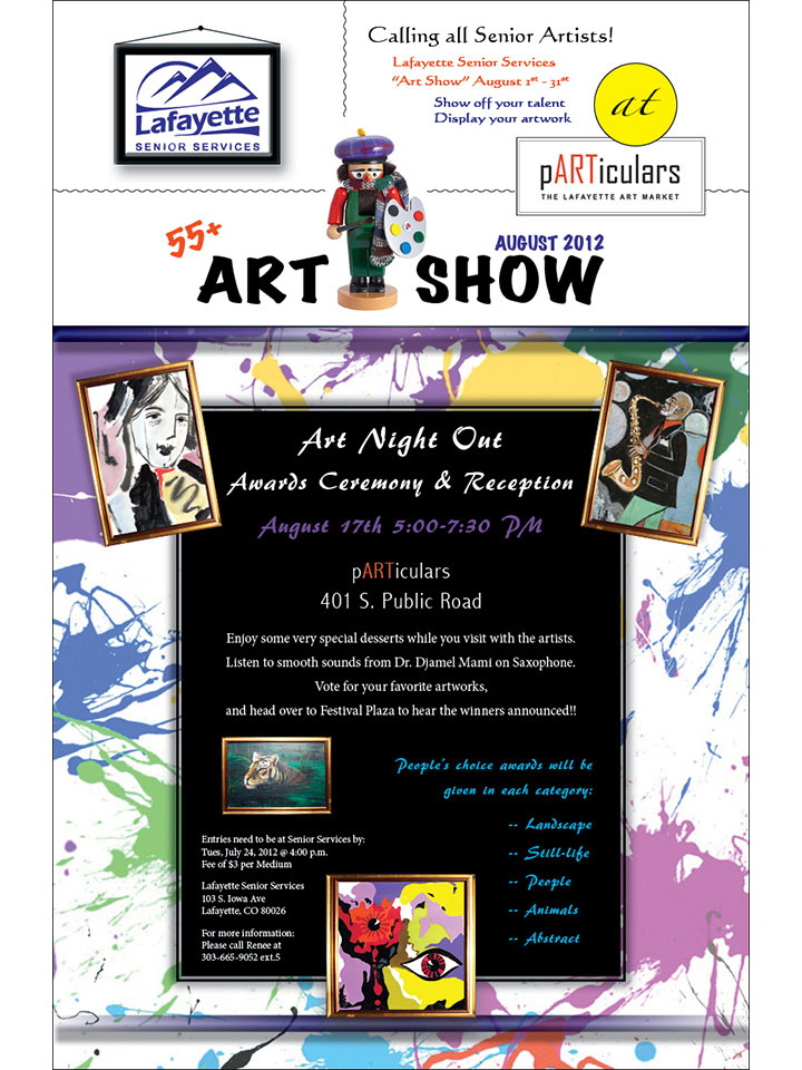 Lafayette Sr. Art Show Flyer